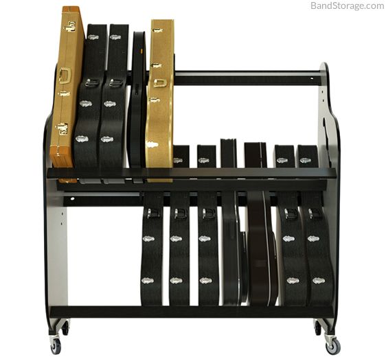 Guitar Case Storage Carts For Music Classrooms Band Storage