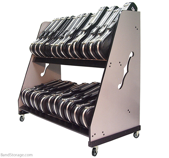 Violin & Viola Case Shelf Rack For Music Classrooms Band Storage