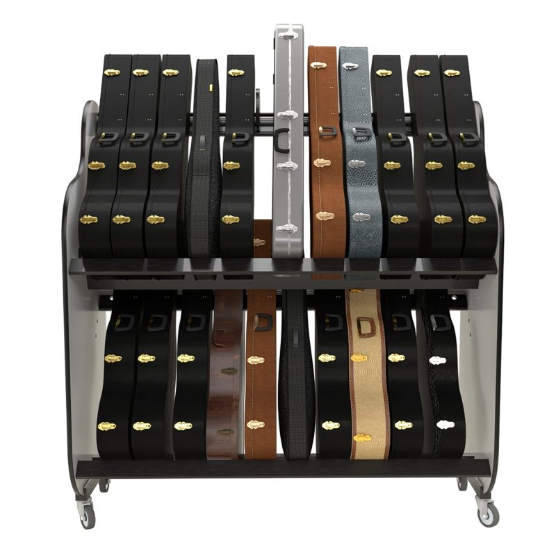 Acoustic Guitar Case Storage Rack for Schools