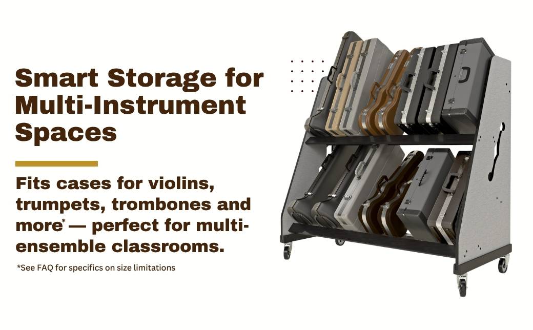 multi instrument storage rack